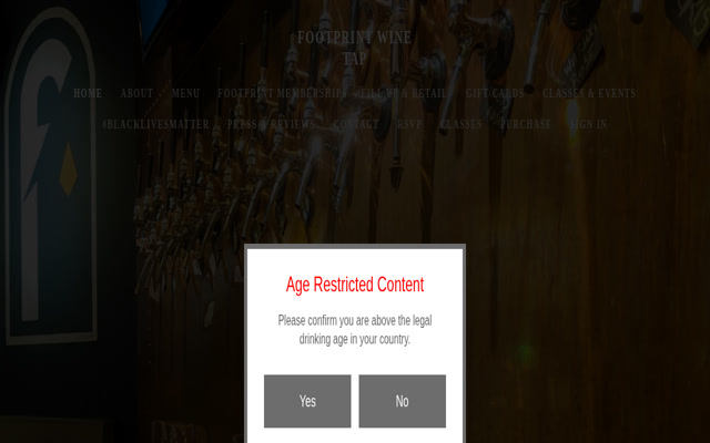 Footprint Wine Tap